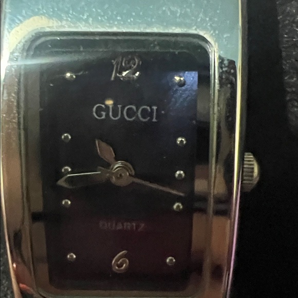 Gucci Silver and Navy Watch - Picture 2 of 5